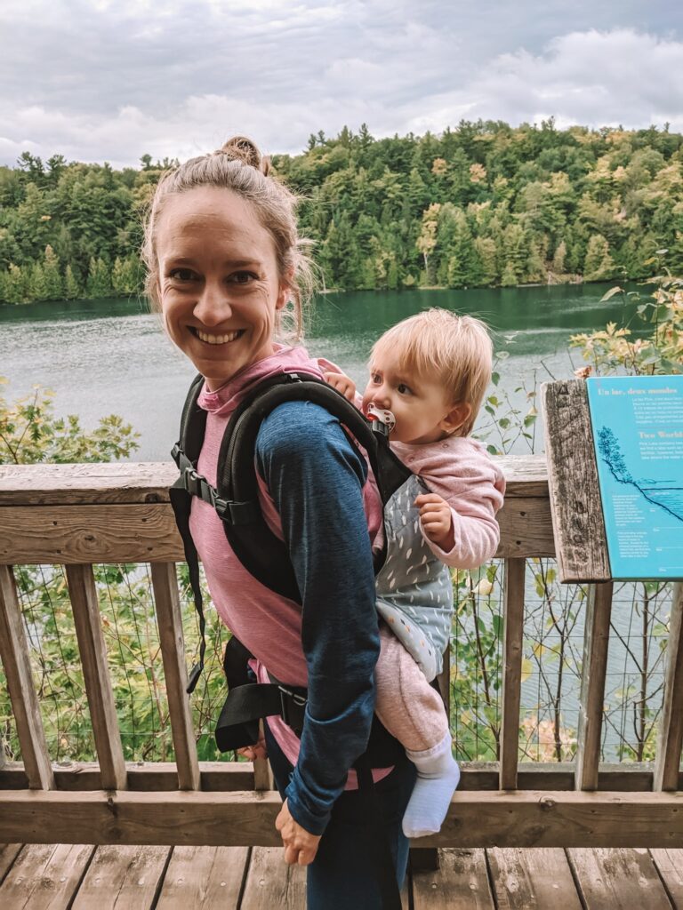 The Pink Lake loop is one of the best trails in Gatineau Park for families