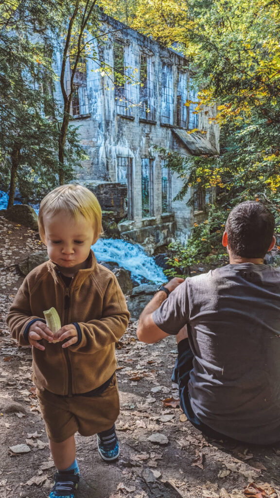 snacks are one of the most important hiking essentials for kids - find a beautiful spot during your family hike and take a snack break.