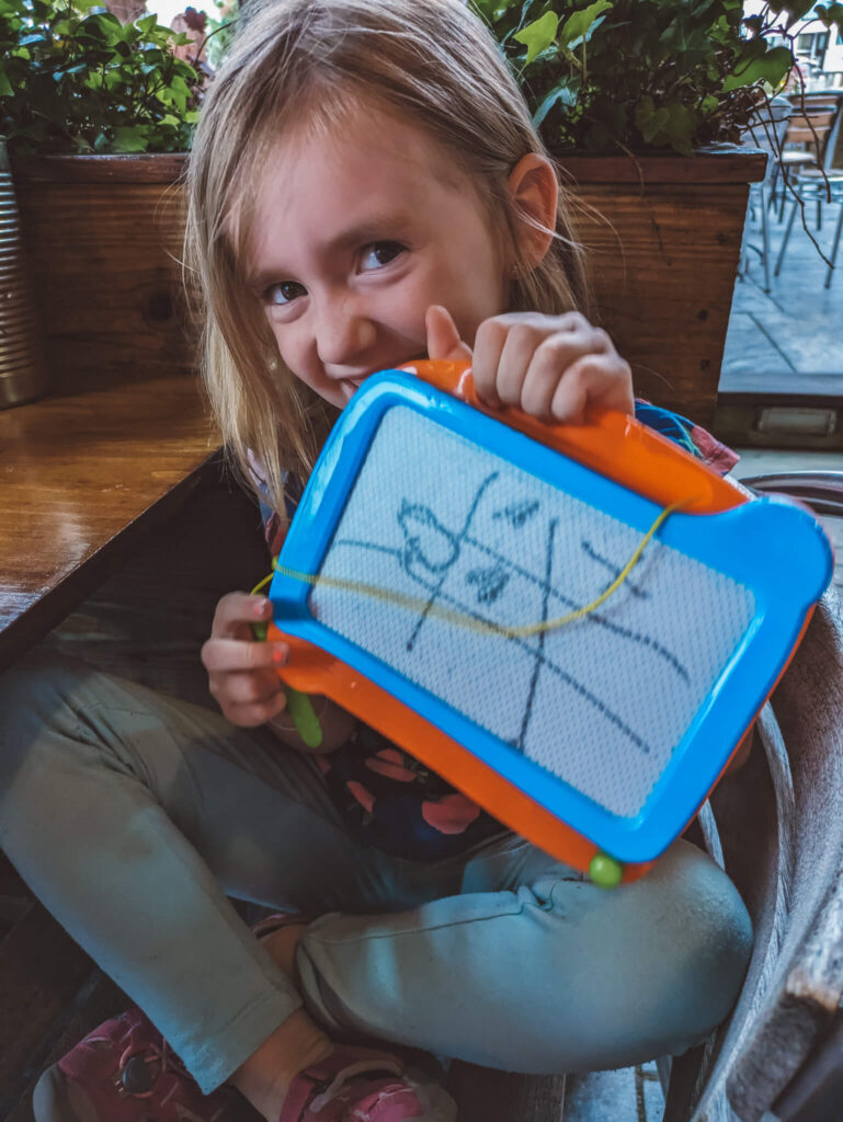 Drawing boards are great travel gifts for kids - they are a good toy to pack when travelling with kids