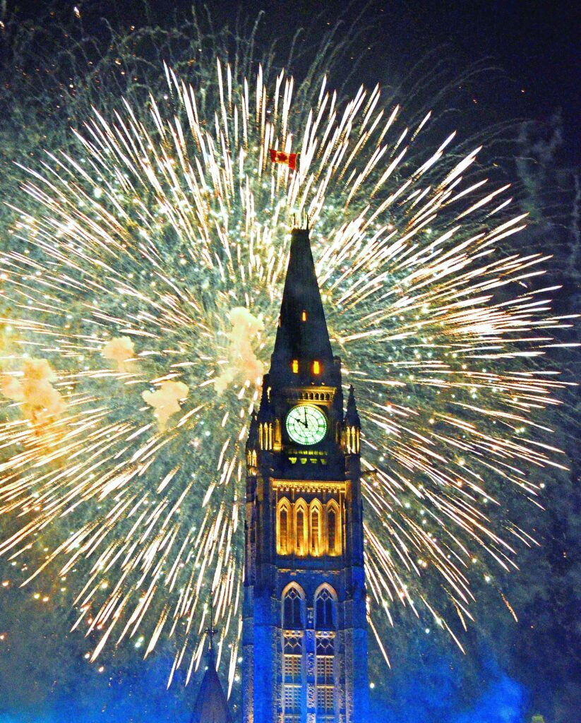 Des feux d'artifice - une activité amusante à faire à Ottawa avec des enfants