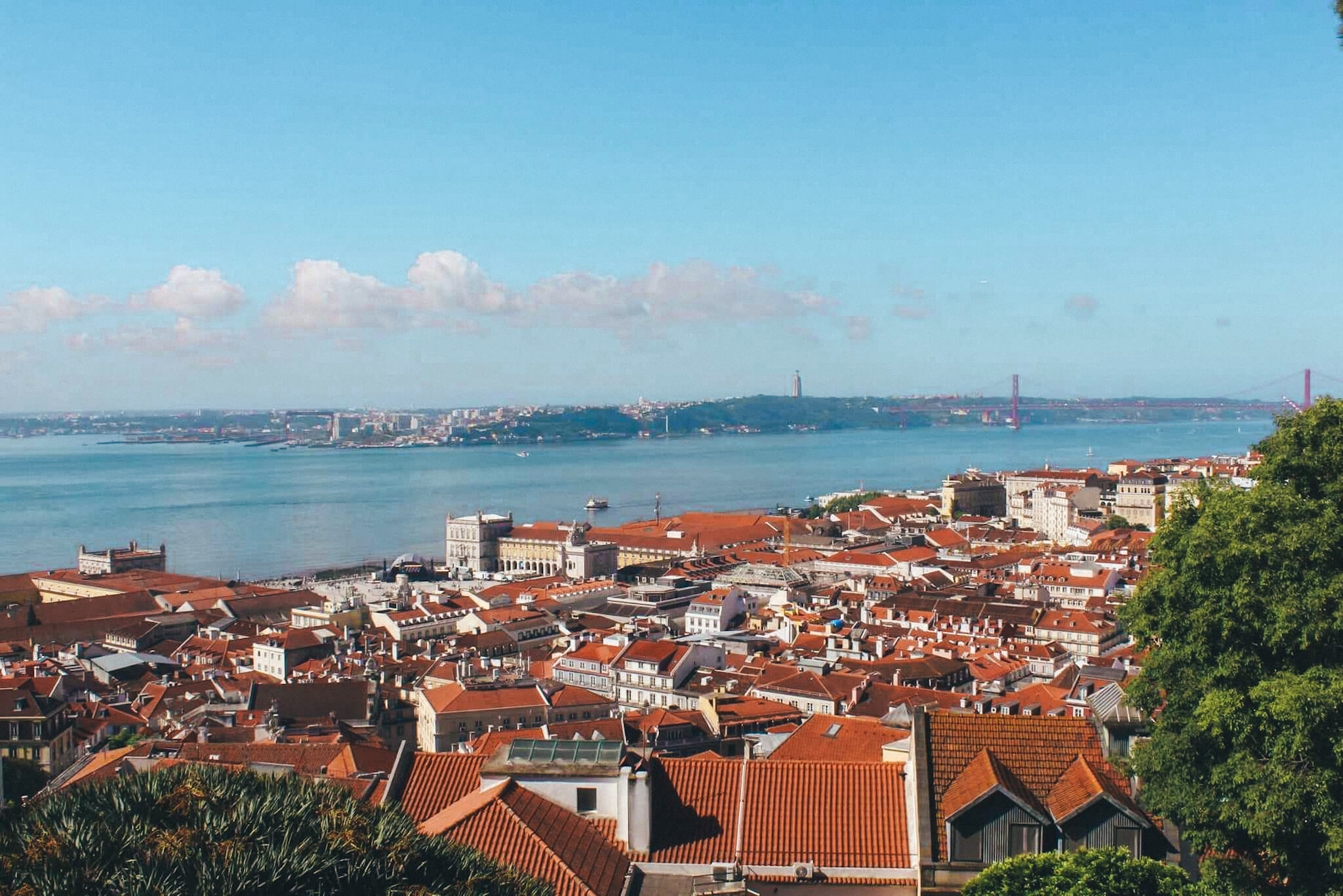 Lisbonne avec des enfants (vue du château Sao Jorge)