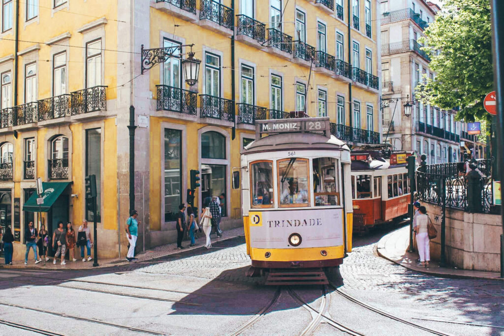 Tram 28 is one of the best things to do with kids in Lisbon - make sure to add it to your Lisbon itinerary