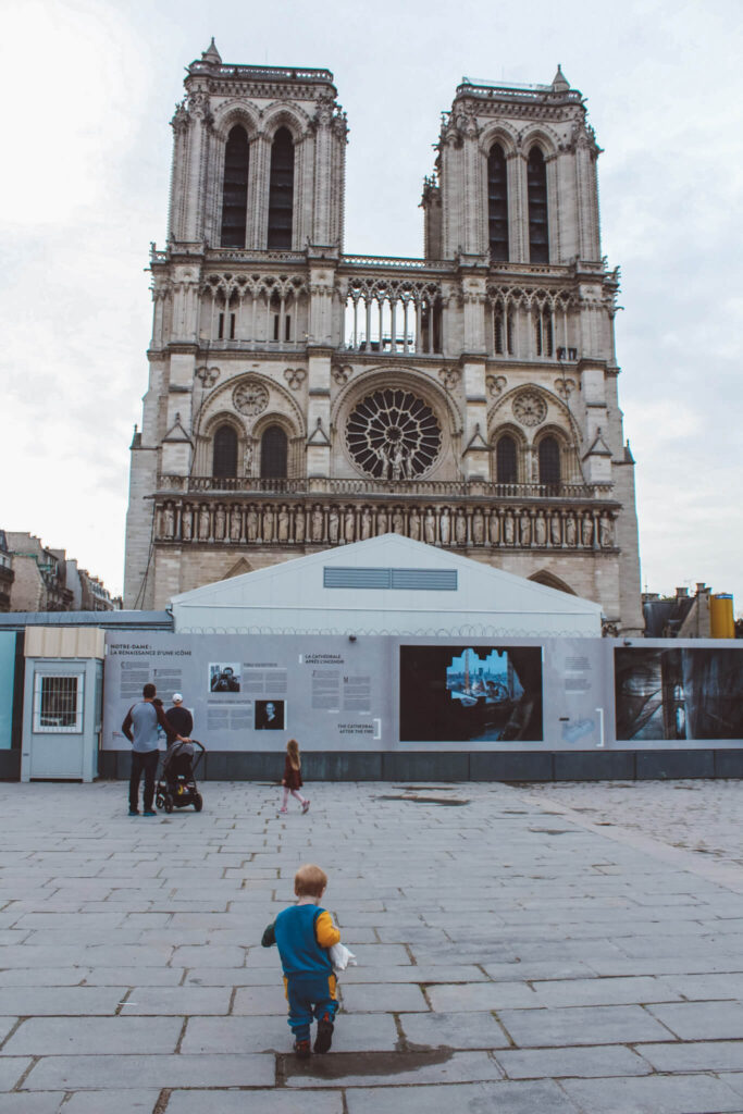 Although it's currently closed, the Notre Dame cathedral is still worth a visit - it is on the list of the best things to do in Paris with kids