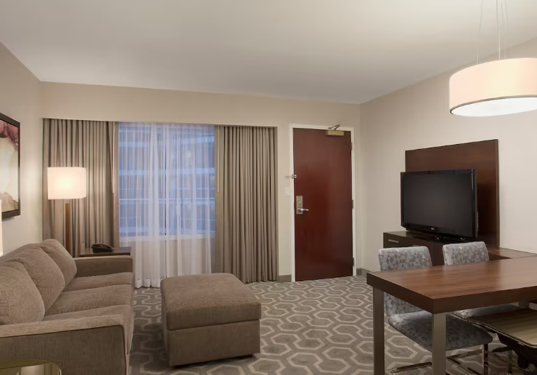 The Embassy Suites by Hilton Washington DC Georgetown stands out as one of the top family-friendly hotels in Washington DC