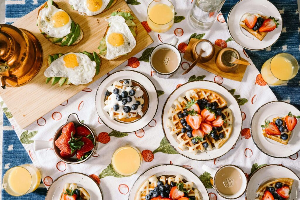 Having an Easter brunch is one of the best things to do with kids in New York for Easter