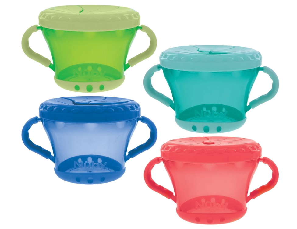 The Nuby Snack Keeper is a perfect travel snack cup for toddlers as it's easy to use, compact and easy to clean.