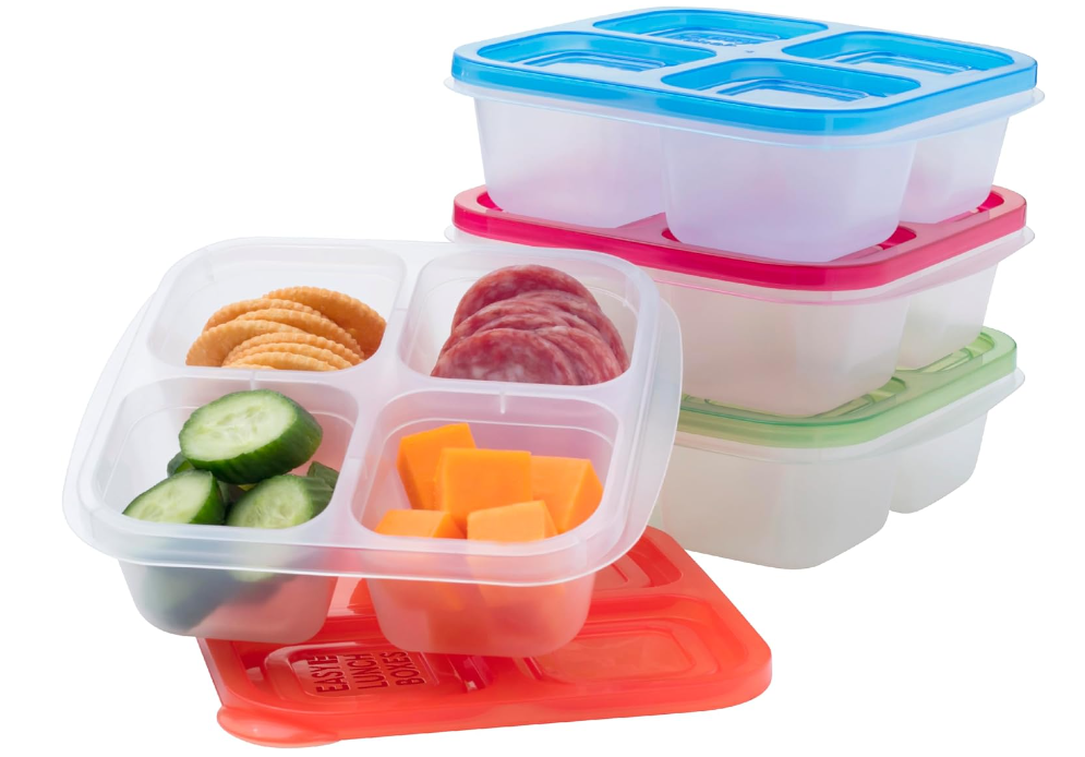 The Bento Snack Containers by EasyLunchboxes ® are a great choice when travelling with toddlers.