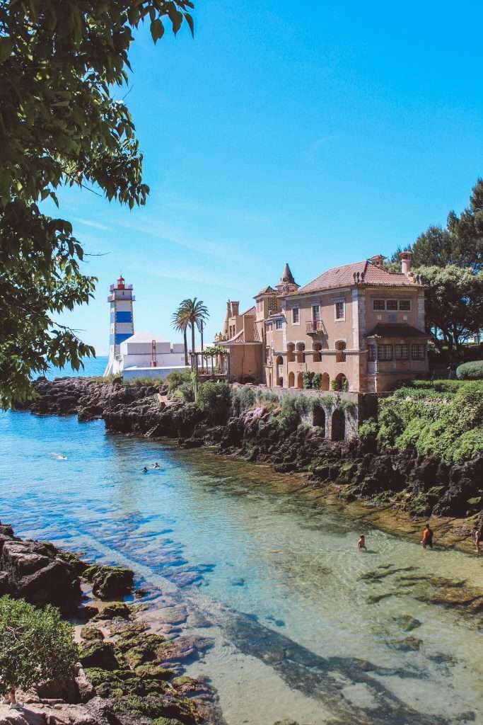 Praia da Santa Marta is one of the most picturesque Cascais Beaches