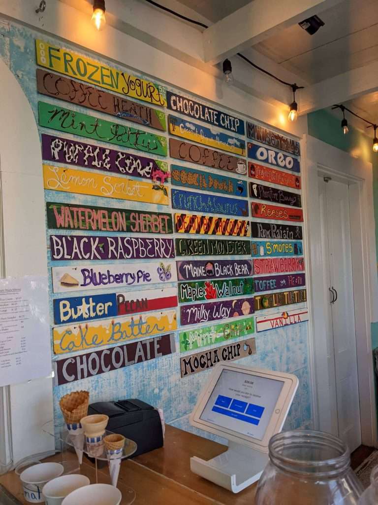 Sweet Pea's Ice Cream is a local favourite serving homemade icre cream in Ogunquit.