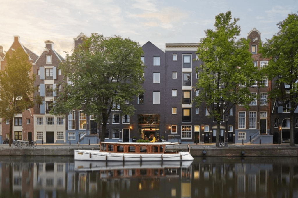 Pulitzer Amsterdam, a 5-star hotel, is one of the best luxury options for families wondering where to stay in Amsterdam with kids