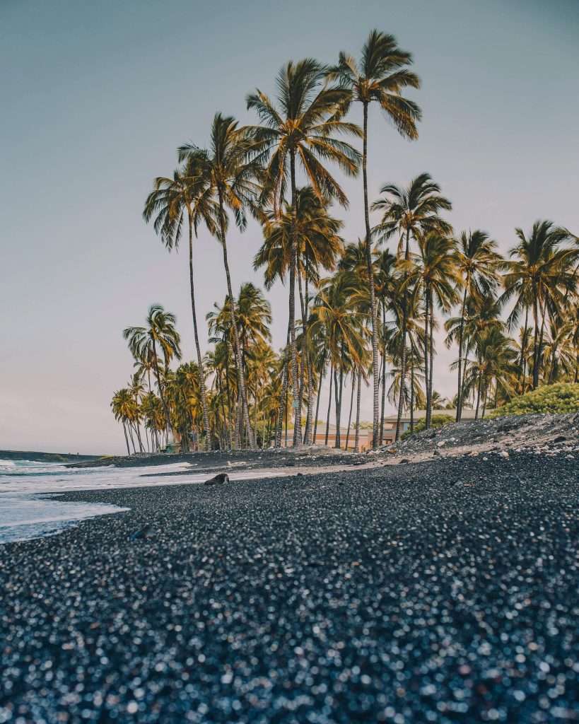 Les plages à Kona, Hawaï, sont parfaites pour les familles