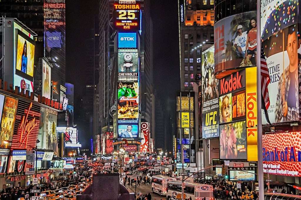 Time Square at night is magical with kids - make sure to add it to your New York 3-day itinerary