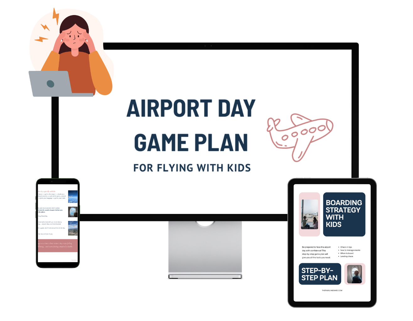 Mockup of The Family Aboard's Airport Game Plan